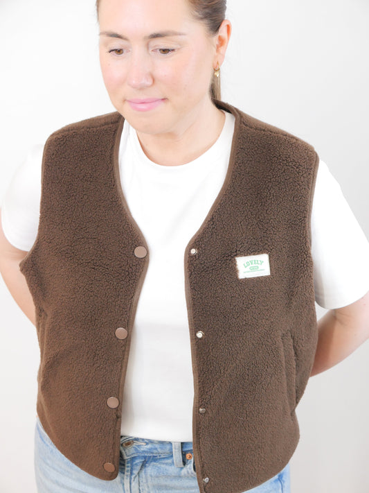 LOVELY Teddy Weste Schoko - Bylillysophie.com⎢Mode & Accessoires