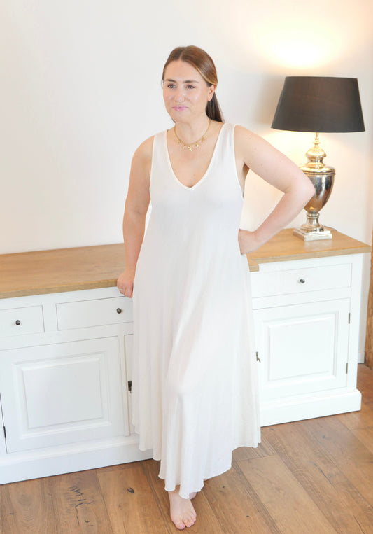 Luna Maxikleid Weiss - Bylillysophie.com⎢Mode & Accessoires