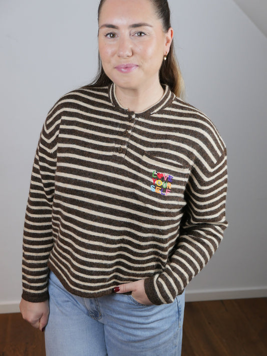 LYS Pullover Braun/Beige - Bylillysophie.com⎢Mode & Accessoires