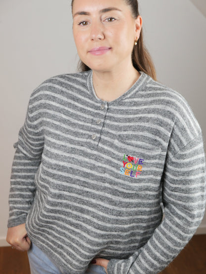 LYS Pullover Graun gestreift - Bylillysophie.com⎢Mode & Accessoires