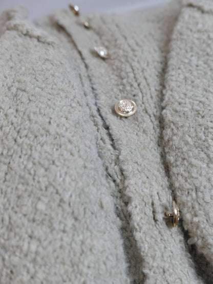 MAISON BOUCLÈ Cardigan Taupe - Bylillysophie.com⎢Mode & Accessoires