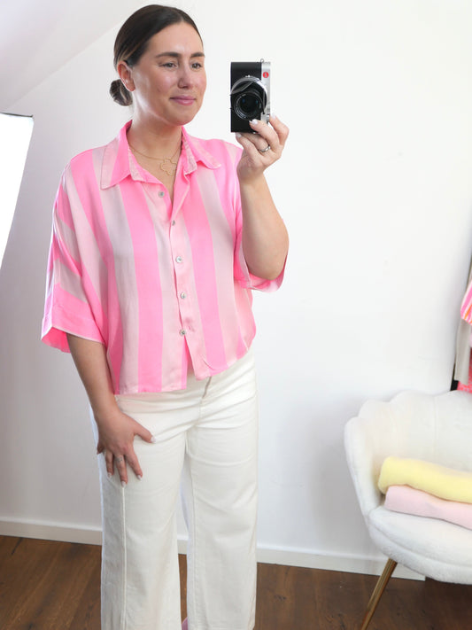 PINK Stripes Bluse - Bylillysophie