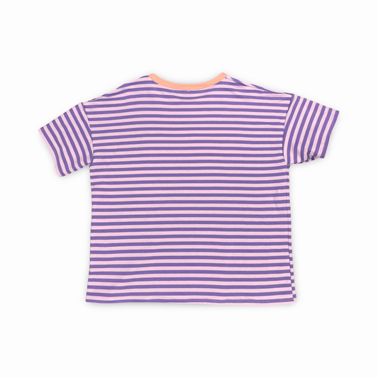 SALUT Kurzarm Sweater Lila - Bylillysophie.com⎢Mode & Accessoires
