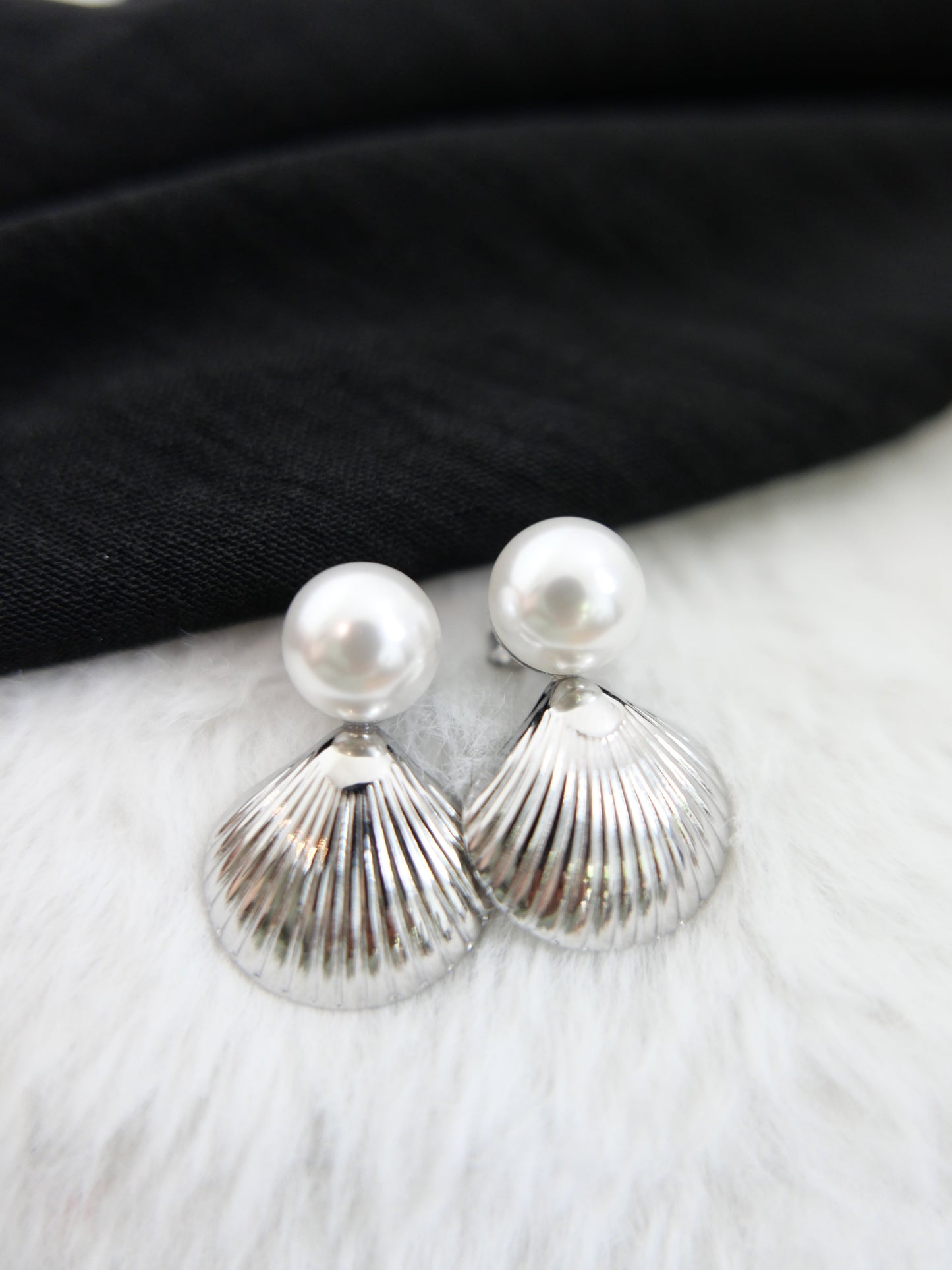 SHELL Ohrstecker Silber - Bylillysophie