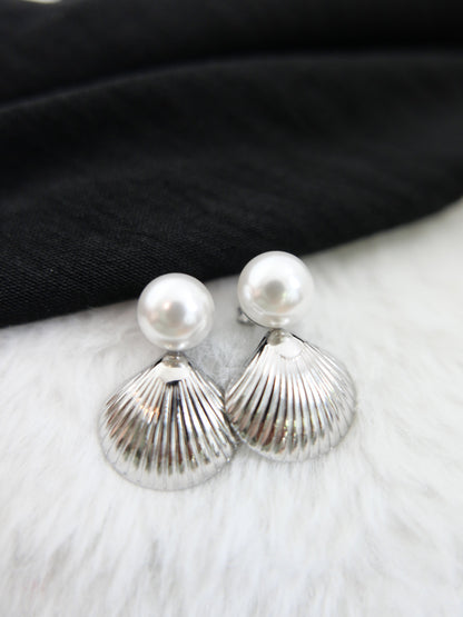 SHELL Ohrstecker Silber - Bylillysophie