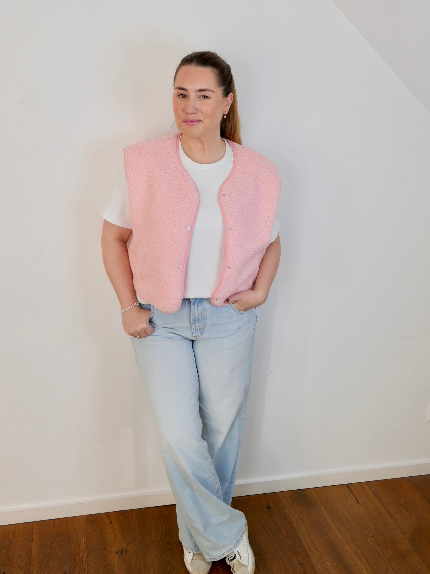 SNUGGLE Teddy Weste Rosa - Bylillysophie.com⎢Mode & Accessoires