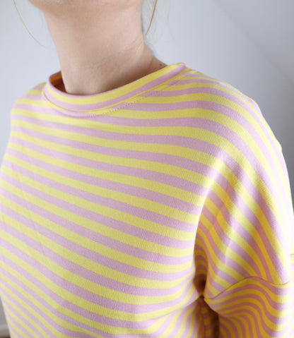 SOFT STRIPES T-Shirt Gelb/Rosa - Bylillysophie