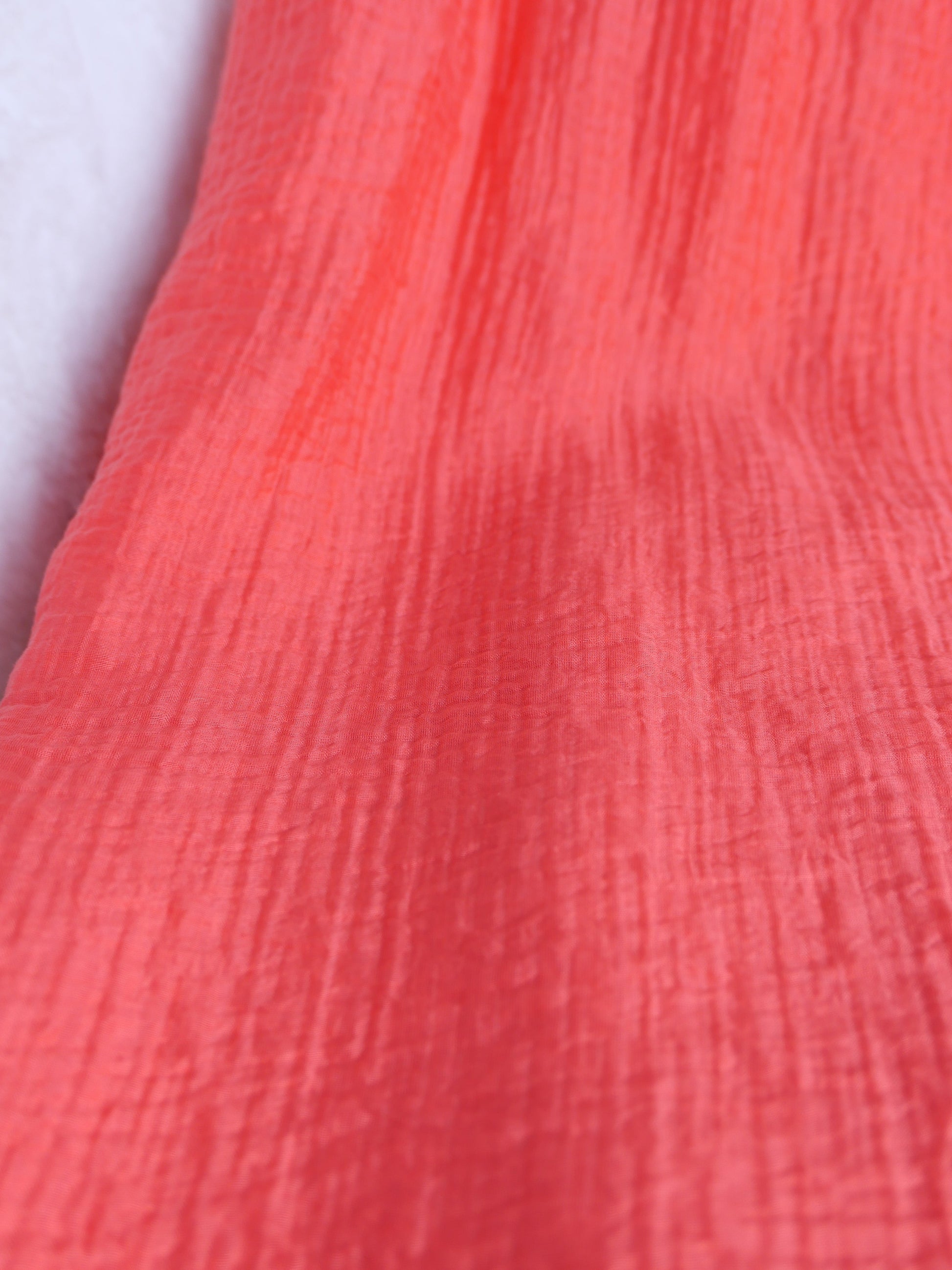 SOLINA Oversize Musselin Kleid Coral - Bylillysophie