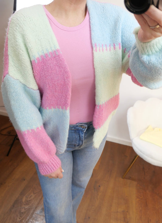 SPRING Cardigan Rosé - Bylillysophie