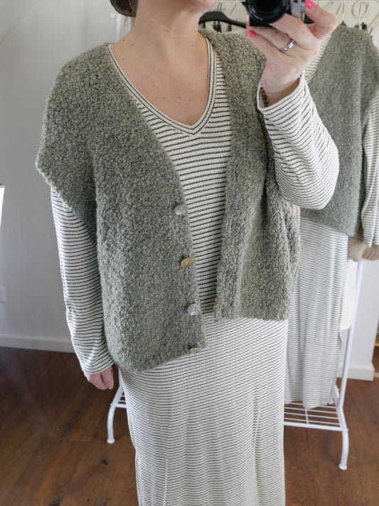 STRIPES Kleid khaki - Bylillysophie