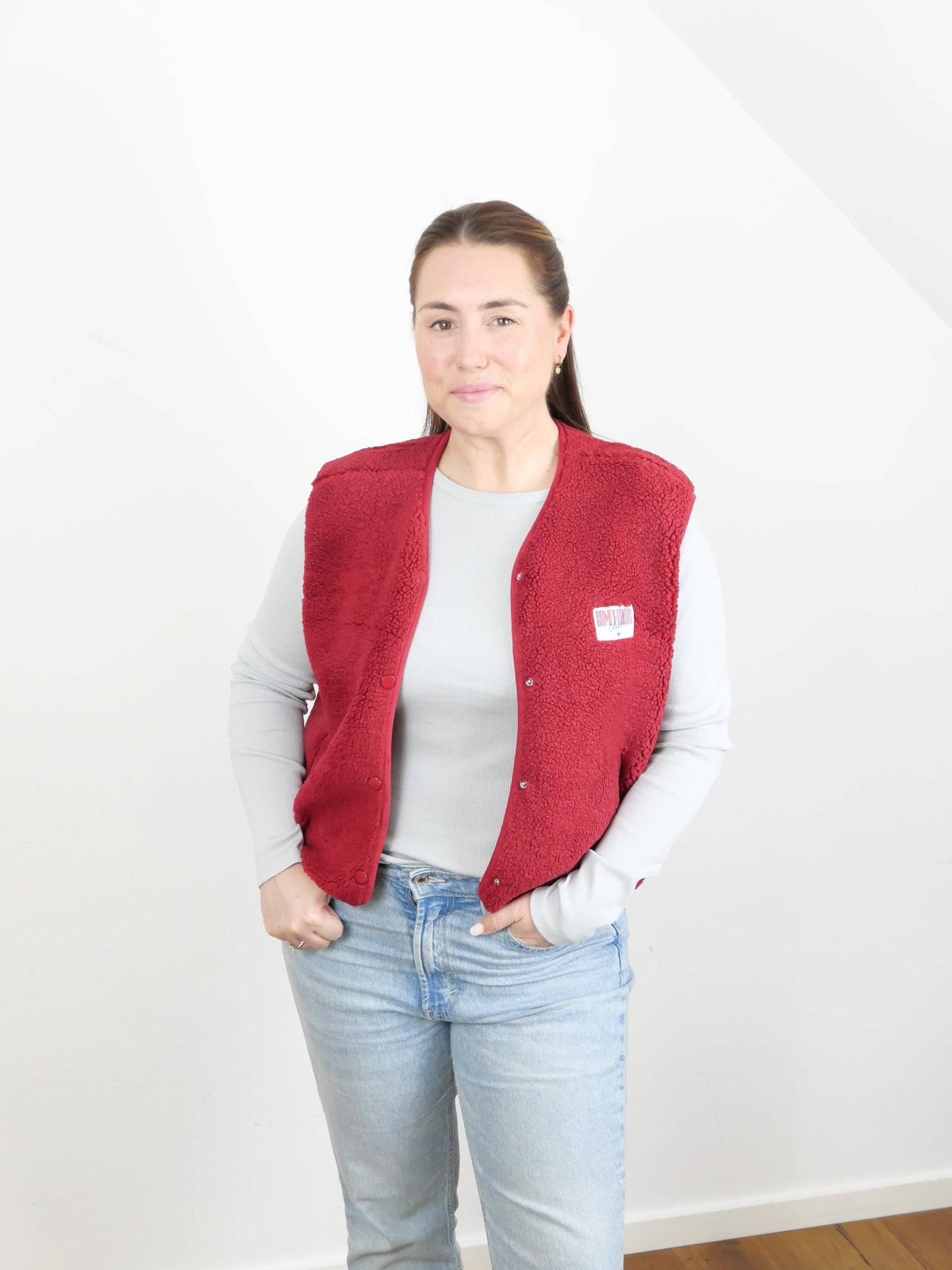 TED Teddy Weste Dunkelrot - Bylillysophie.com⎢Mode & Accessoires