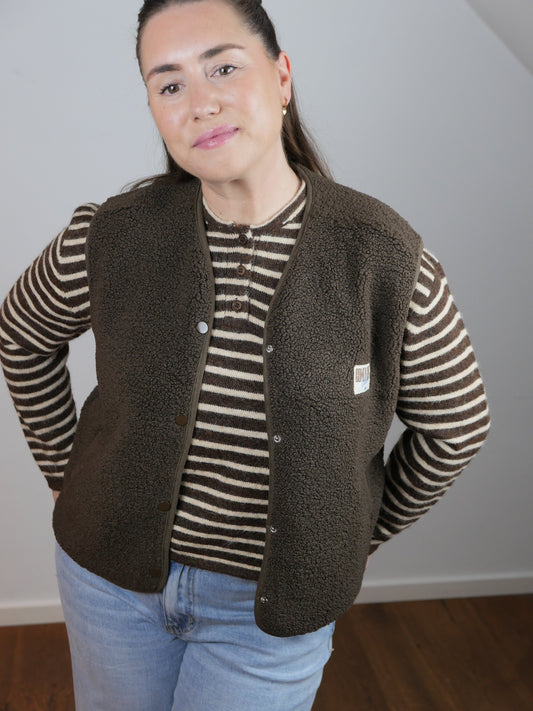 TED Teddy Weste Mocha Mousse - Bylillysophie.com⎢Mode & Accessoires