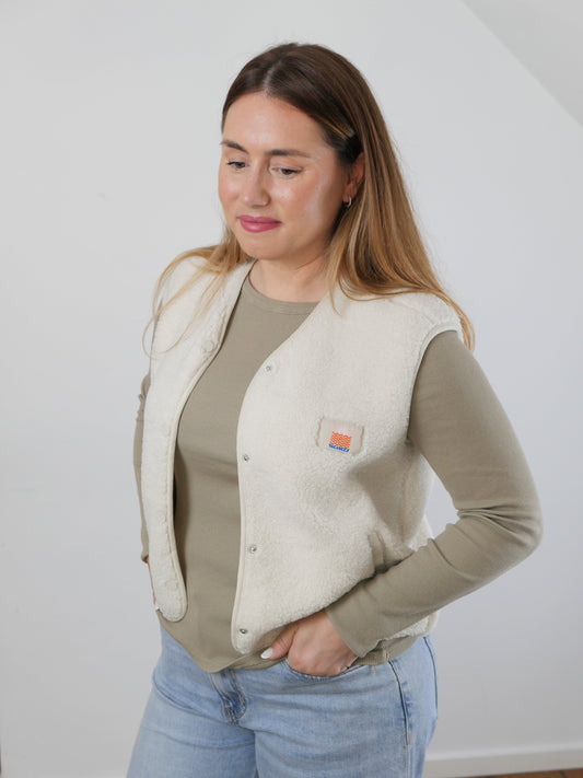 Ted Teddy Weste Off - White - Bylillysophie.com⎢Mode & Accessoires