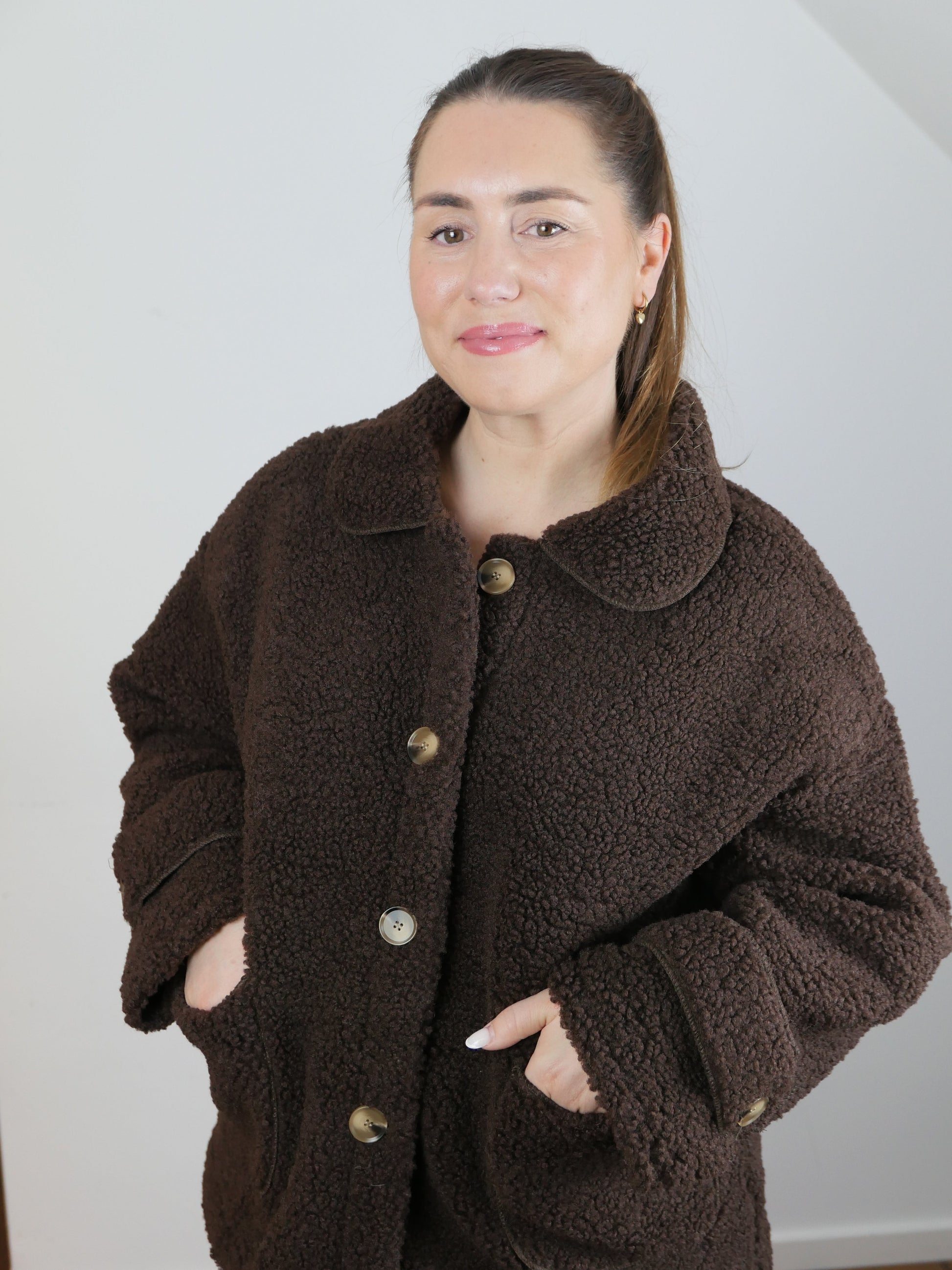 TILDA Teddy - Jacke Schokobraun - Bylillysophie.com⎢Mode & Accessoires