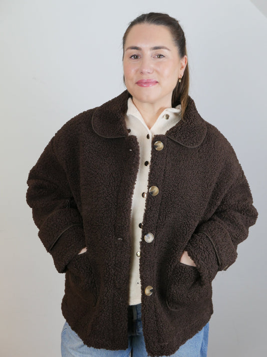 TILDA Teddy - Jacke Schokobraun - Bylillysophie.com⎢Mode & Accessoires