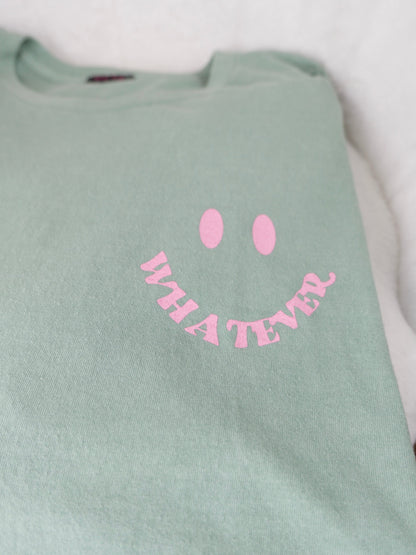 WHATEVER Oversize T-Shirt Grün - Bylillysophie